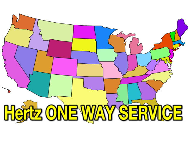 ハーツレンタカー oneway ワンウエイサービス 乗り捨て アメリカ ハワイ